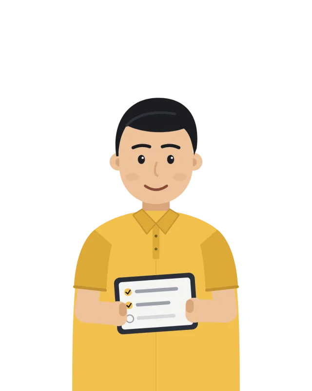 Illustration of Kai, an AI assistant character